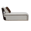 West Kensington Boucle Chaise - Buff/Medium Espresso