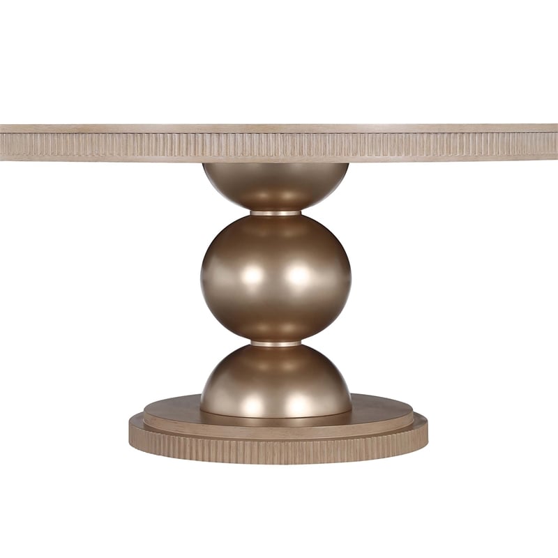 West Kensington Round Dining Table - Sea Salt Caramel