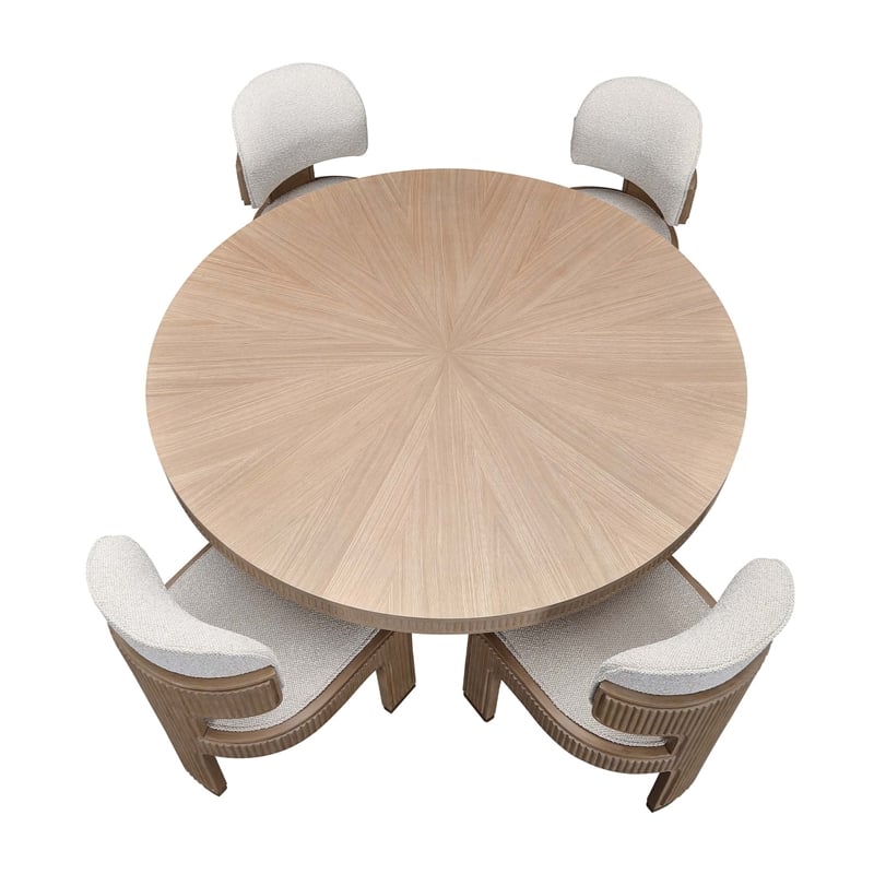 West Kensington Round Dining Table - Sea Salt Caramel