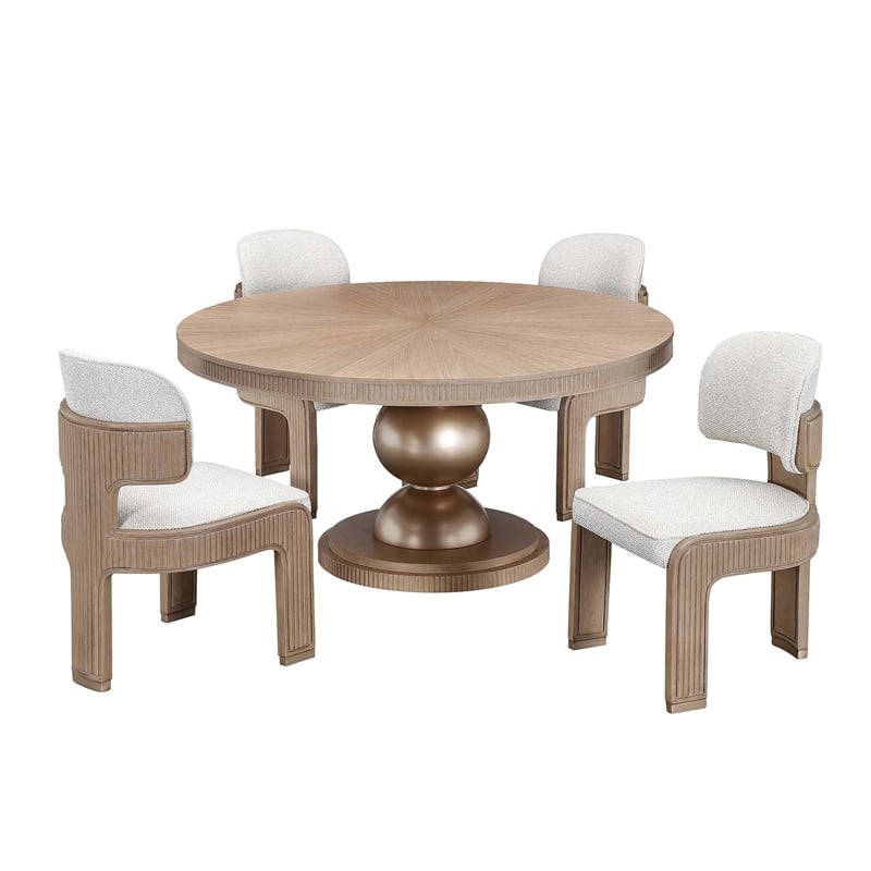 West Kensington Round Dining Table - Sea Salt Caramel