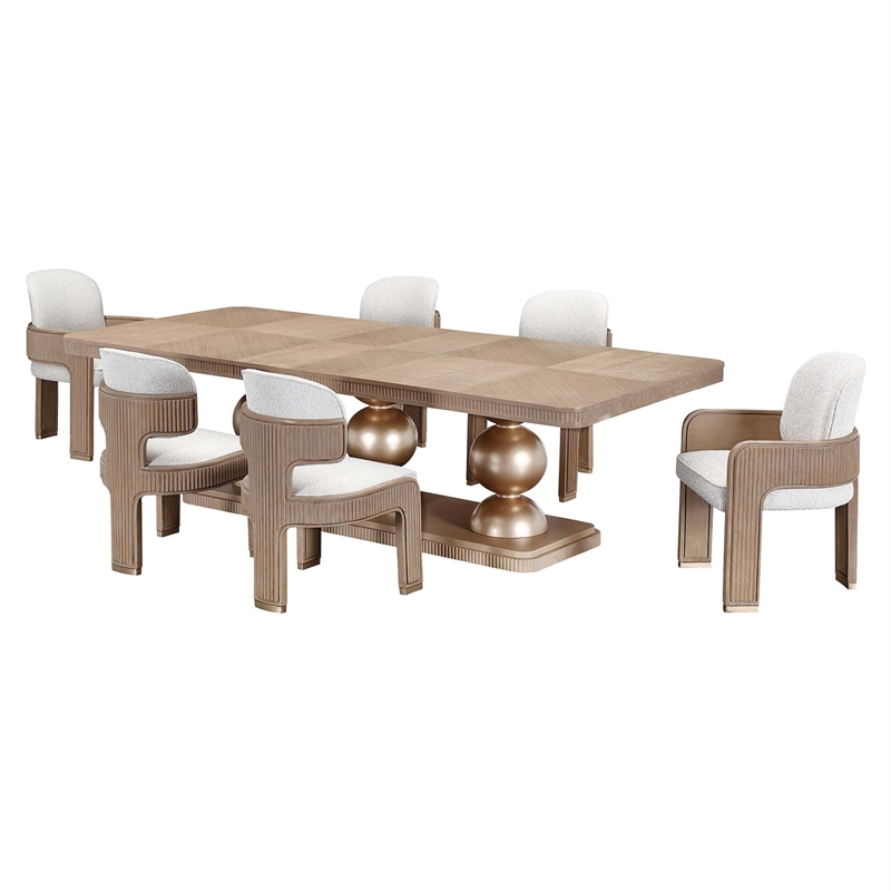 West Kensington Rectangular Dining Table - Sea Salt Caramel