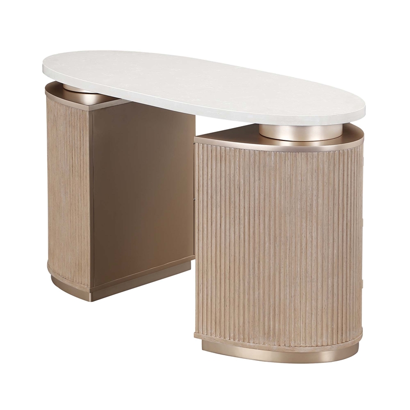 West Kensington Vanity with Mirror - Sea Salt Caramel