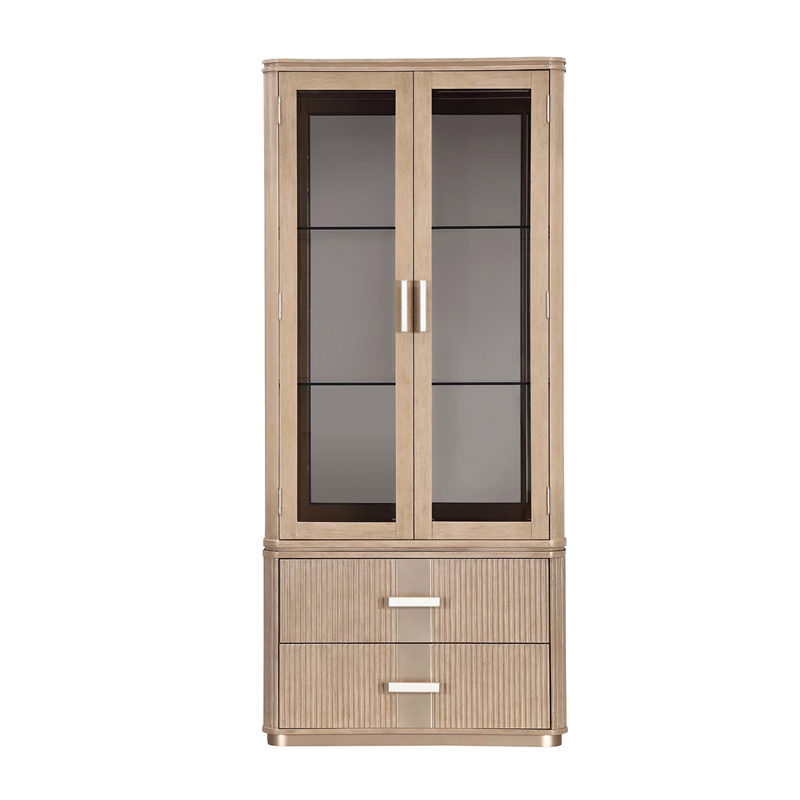 West Kensington Display Cabinet - Sea Salt Caramel