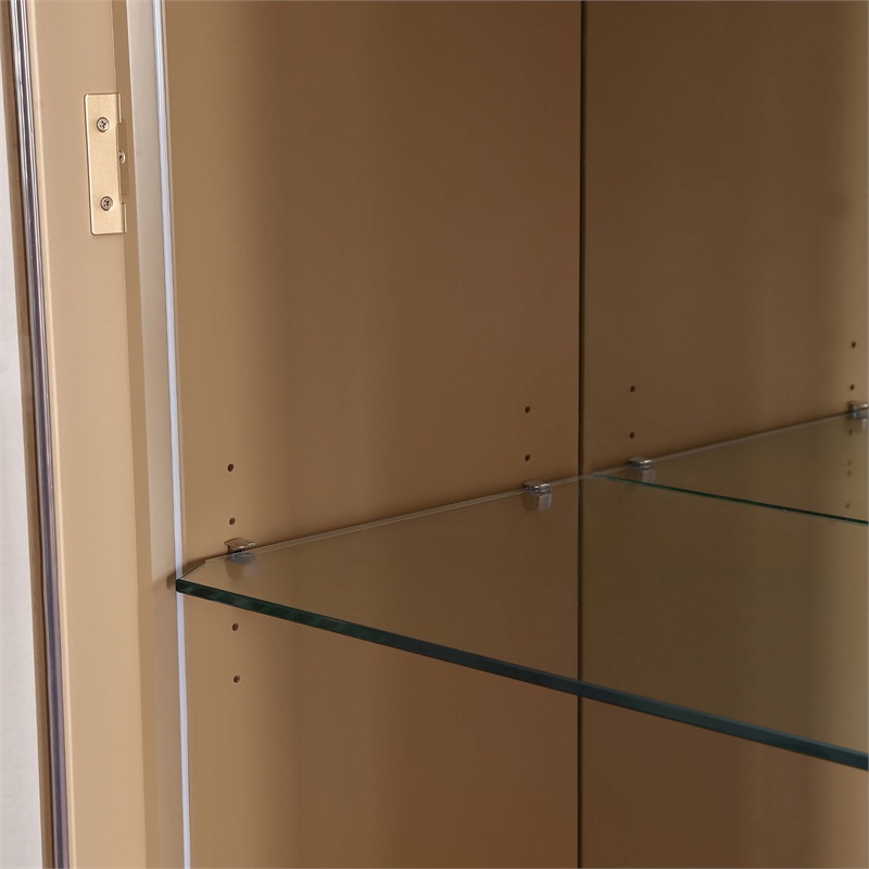 West Kensington Display Cabinet - Sea Salt Caramel