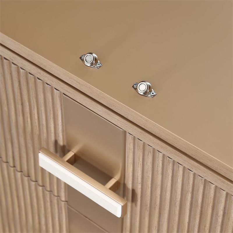 West Kensington Display Cabinet - Sea Salt Caramel