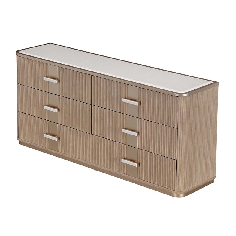 West Kensington 6-Drawer Dresser - Sea Salt Caramel