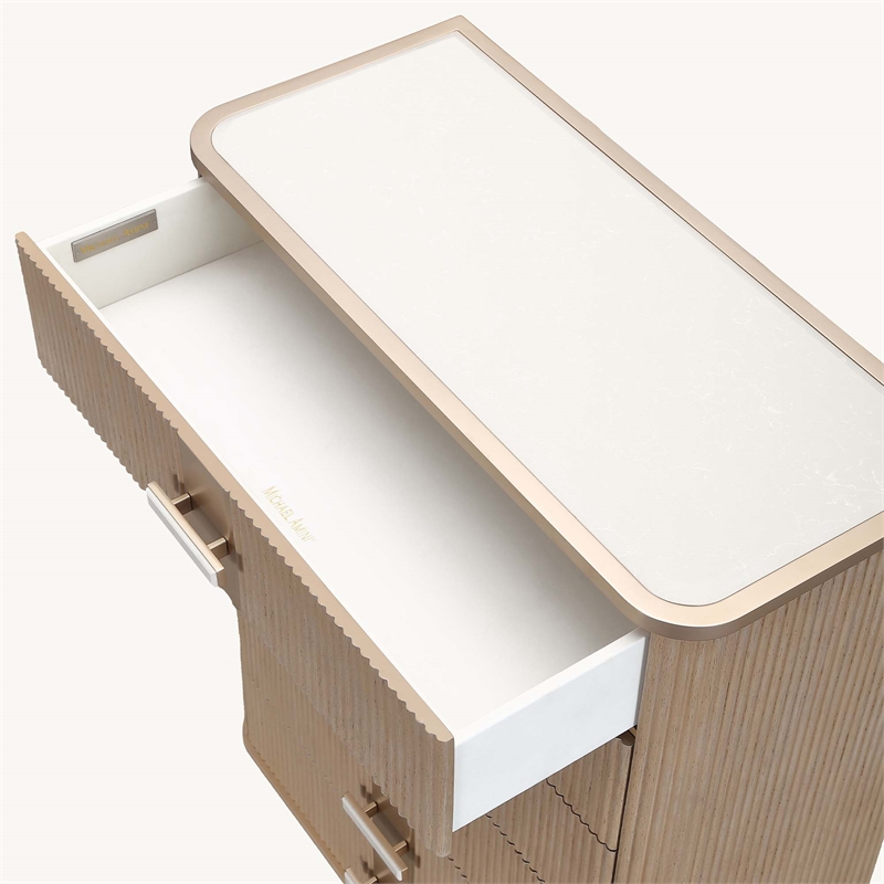 West Kensington 6-Drawer Highboy Chest - Sea Salt Caramel