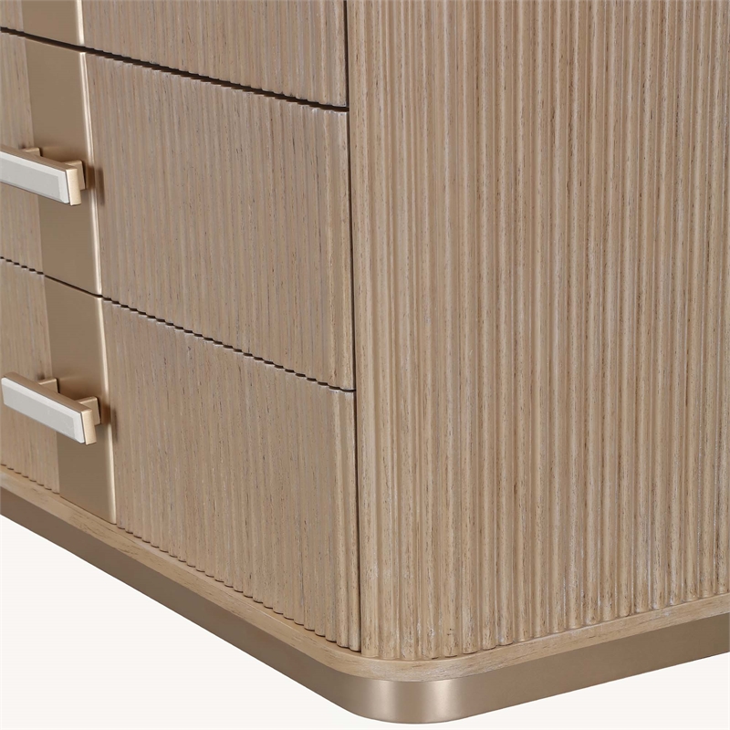 West Kensington 6-Drawer Highboy Chest - Sea Salt Caramel