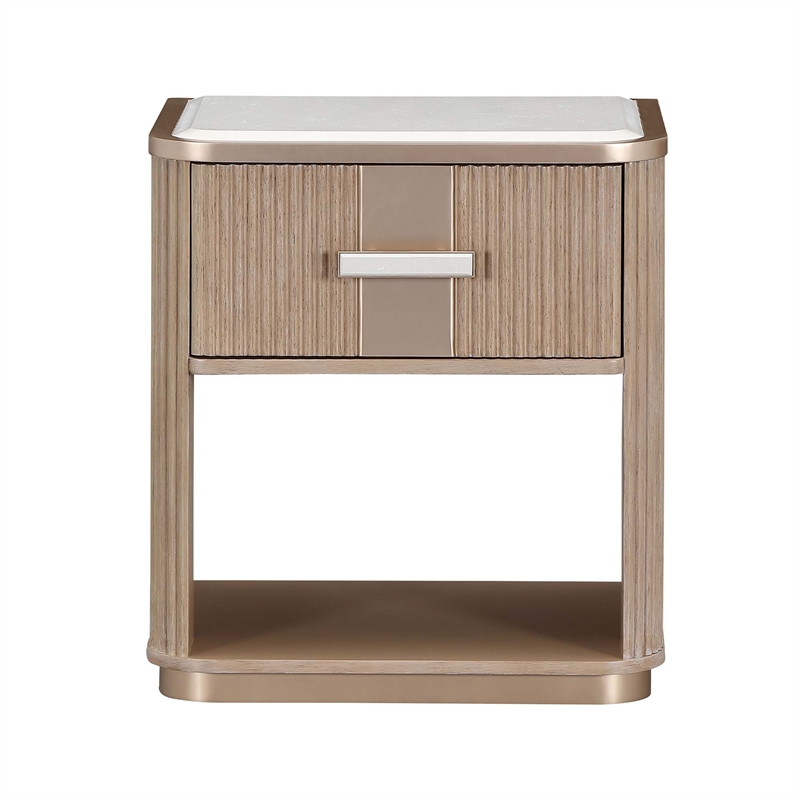 West Kensington 1-Drawer Nightstand - Sea Salt Caramel