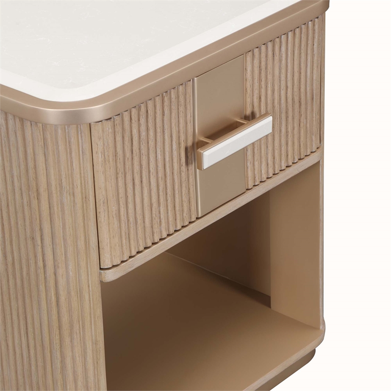 West Kensington 1-Drawer Nightstand - Sea Salt Caramel
