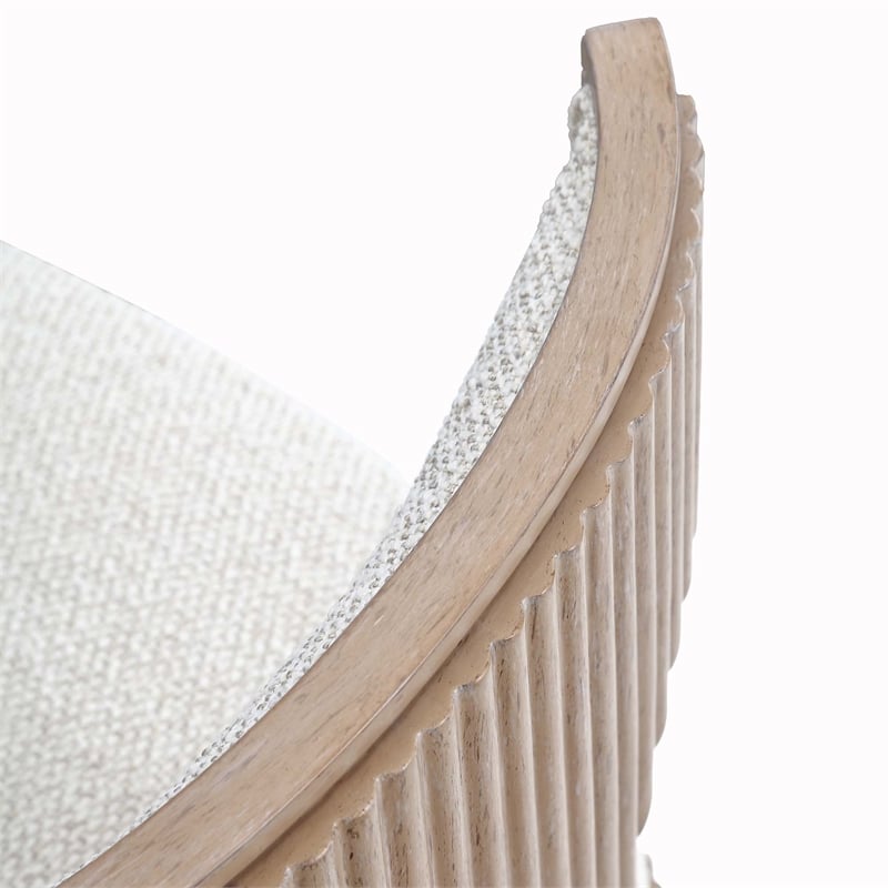 West Kensington Boucle Vanity Chair - Sea Salt Caramel