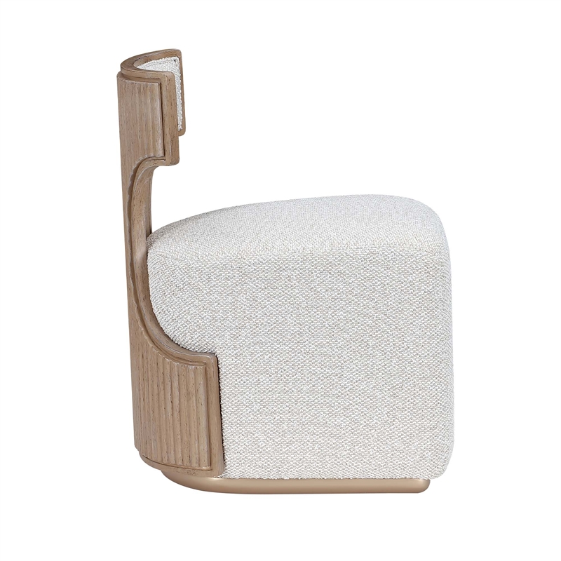West Kensington Boucle Vanity Chair - Sea Salt Caramel