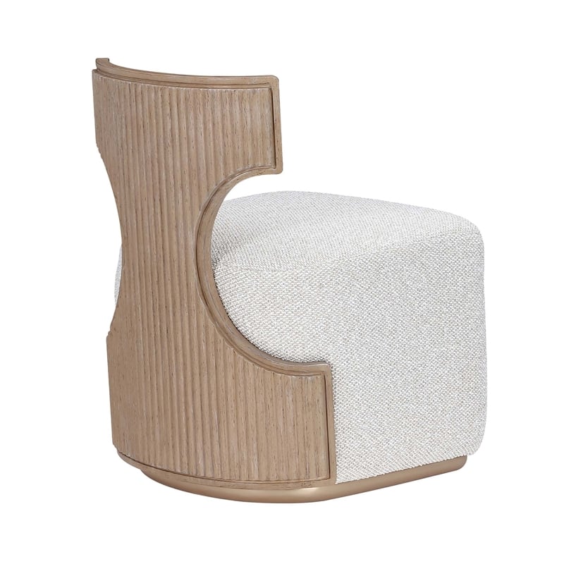 West Kensington Boucle Vanity Chair - Sea Salt Caramel