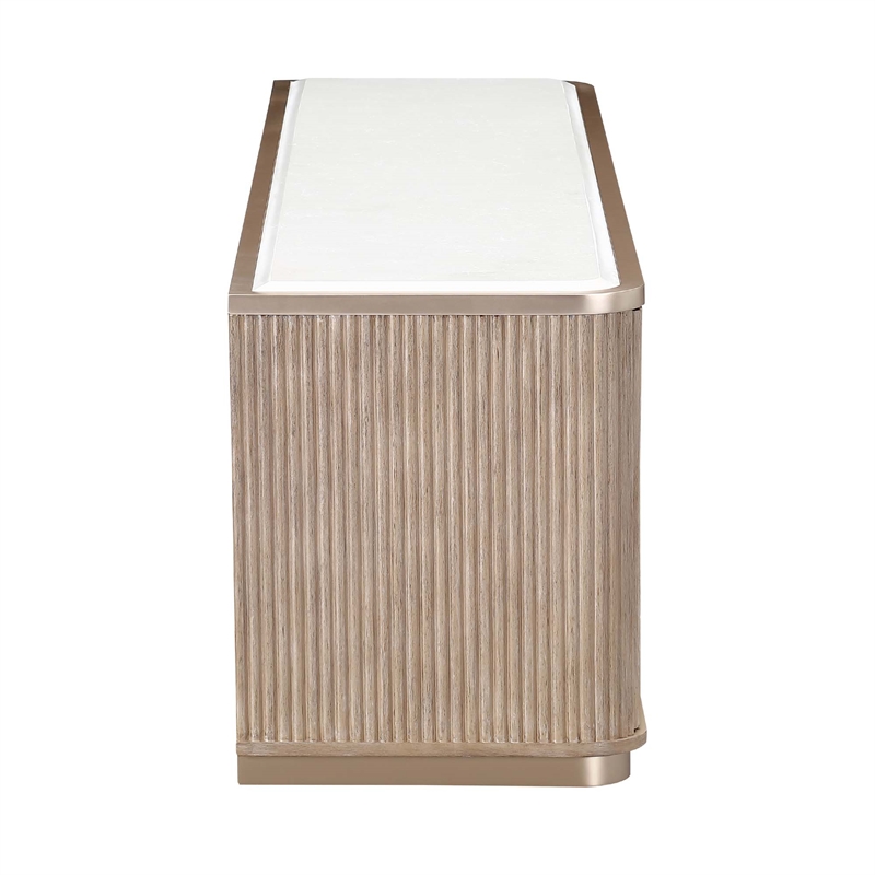 West Kensington Media Cabinet - Sea Salt Caramel