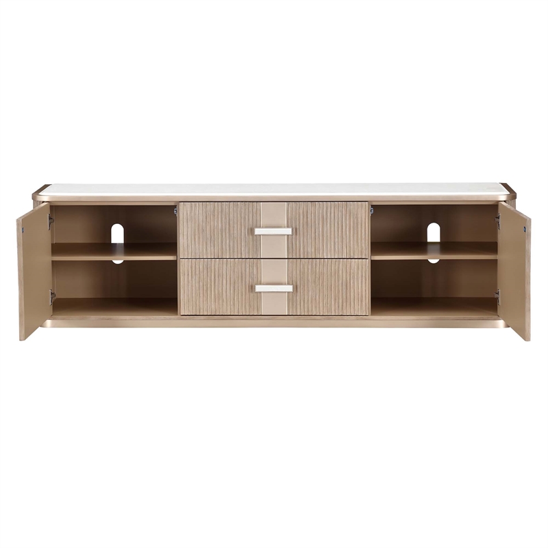 West Kensington Media Cabinet - Sea Salt Caramel