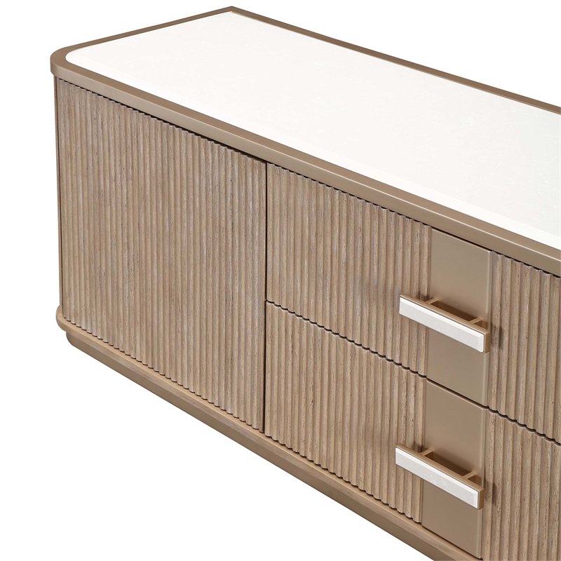 West Kensington Media Cabinet - Sea Salt Caramel