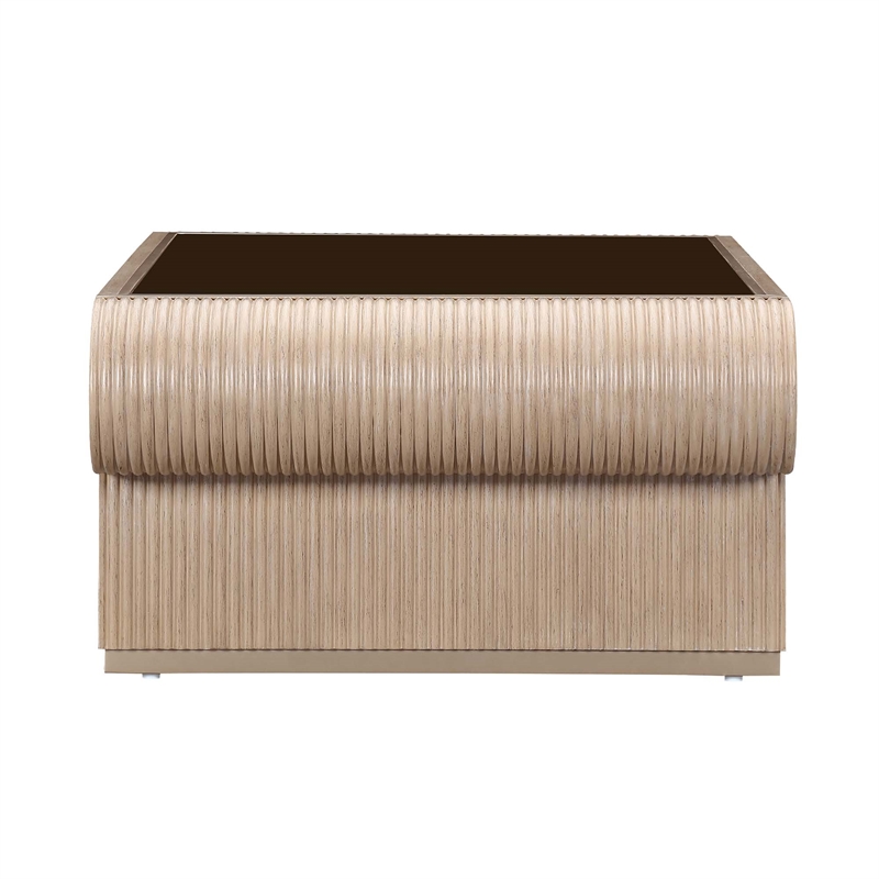 West Kensington Reeded Cocktail Table - Sea Salt Caramel