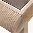 West Kensington Reeded Cocktail Table - Sea Salt Caramel