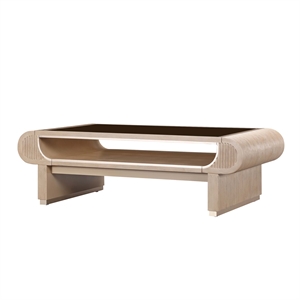 West Kensington Reeded Cocktail Table - Sea Salt Caramel