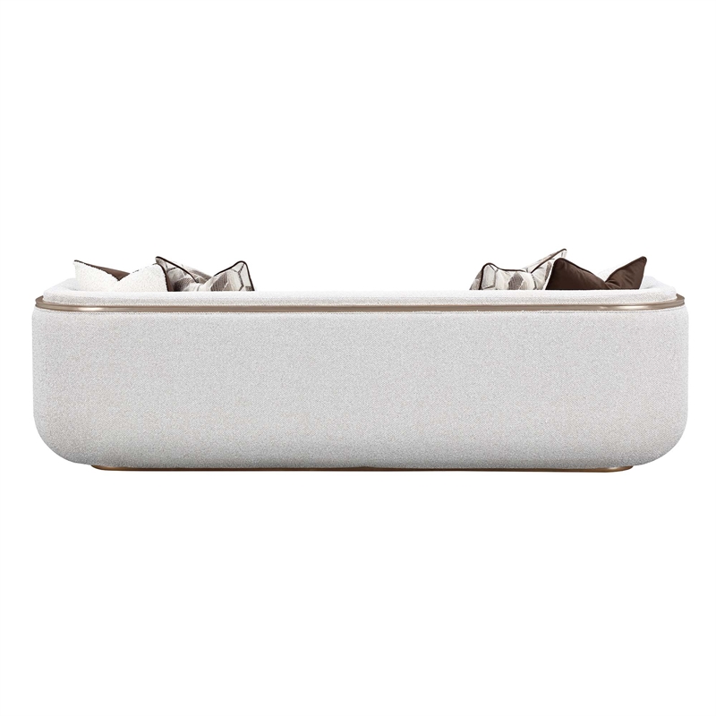 West Kensington Boucle Sofa - Buff/Seal Salt Caramel