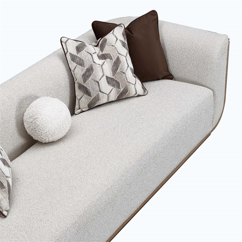 West Kensington Boucle Sofa - Buff/Seal Salt Caramel