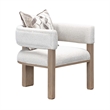 West Kensington Boucle Accent Chair - Buff/Seal Salt Caramel