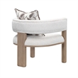 West Kensington Boucle Accent Chair - Buff/Seal Salt Caramel