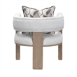 West Kensington Boucle Accent Chair - Buff/Seal Salt Caramel