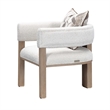 West Kensington Boucle Accent Chair - Buff/Seal Salt Caramel