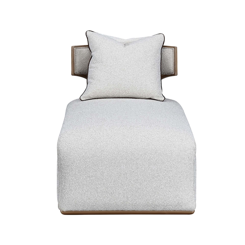 West Kensington Boucle Chaise - Buff/Seal Salt Caramel