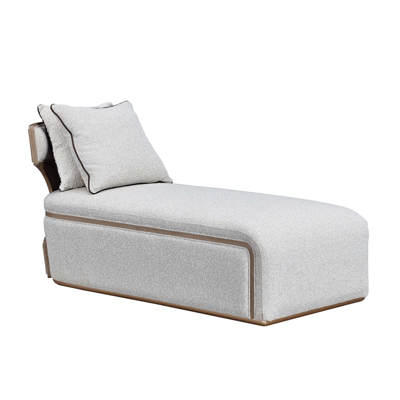 West Kensington Boucle Chaise - Buff/Seal Salt Caramel
