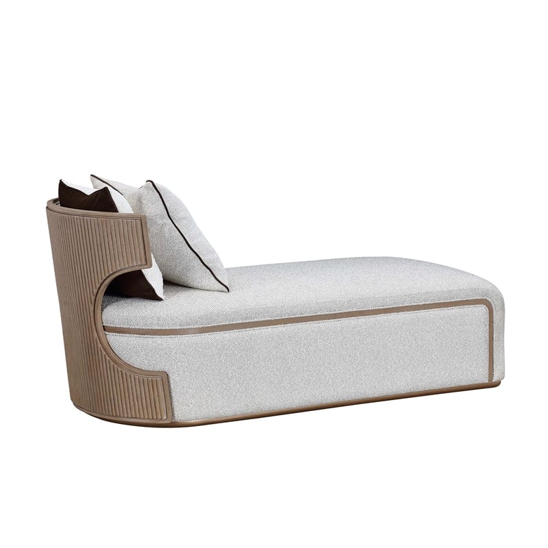 West Kensington Boucle Chaise - Buff/Seal Salt Caramel