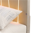 Lotus Bay King Panel Bed with LED Lights - Sand