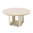 Lotus Bay 60-Inch Round Dining Table - Sand