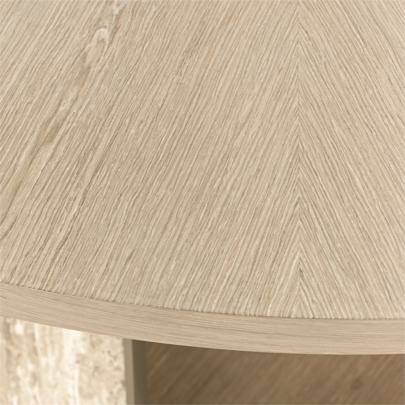 Lotus Bay 60-Inch Round Dining Table - Sand
