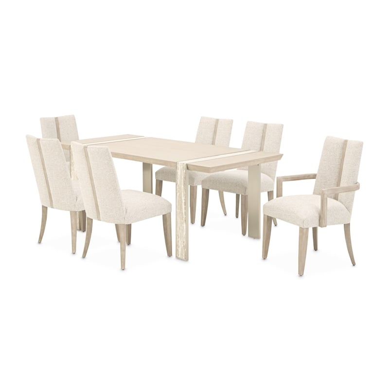 Lotus Bay Narrow Rectangular Dining Table - Sand