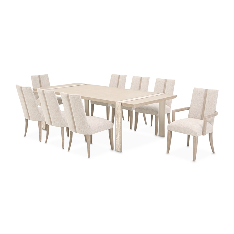 Lotus Bay Wide Rectangular Dining Table - Sand