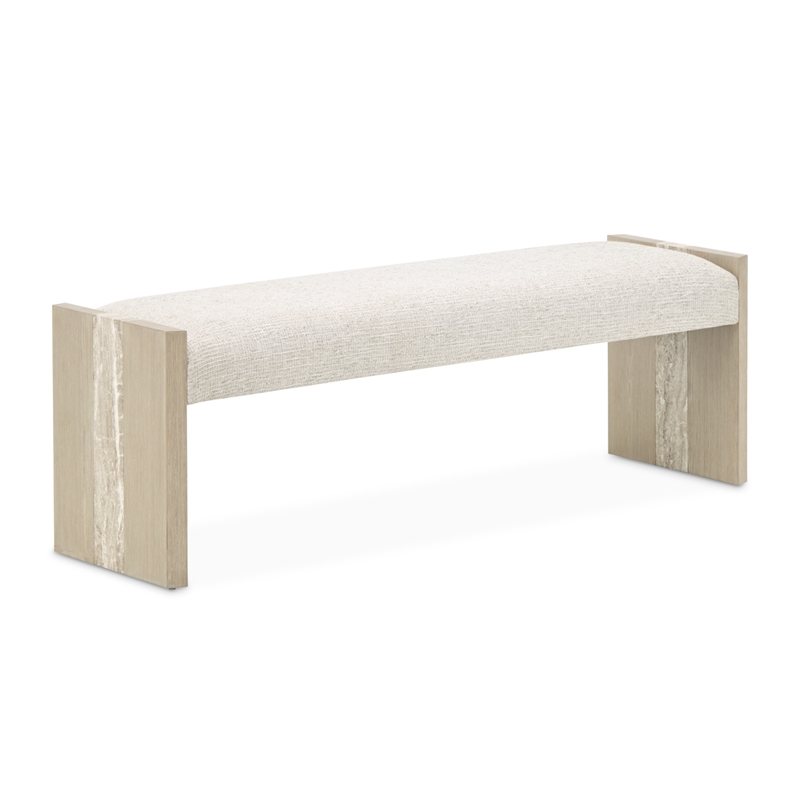 Lotus Bay Accent Bench - Tusk/Sand