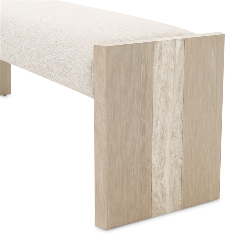 Lotus Bay Accent Bench - Tusk/Sand