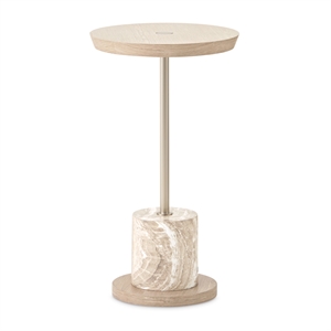 Lotus Bay Round Chairside Table - Sand