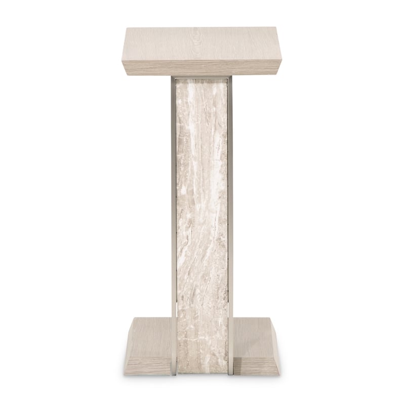 Lotus Bay C-Shaped Accent Table - Sand