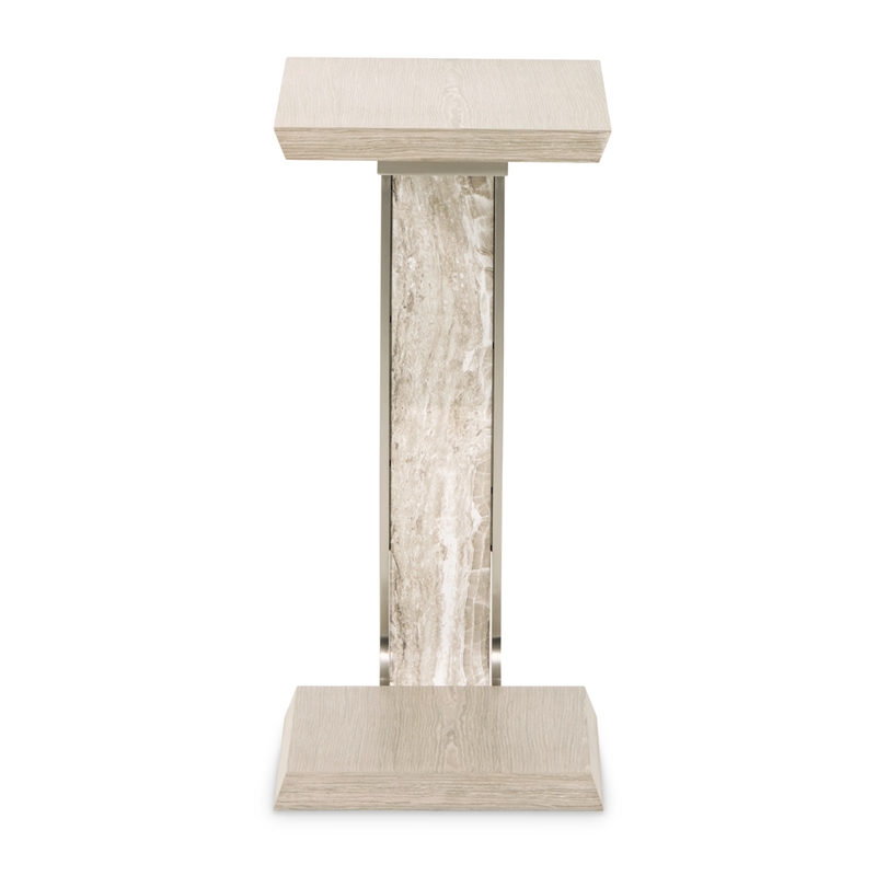 Lotus Bay C-Shaped Accent Table - Sand