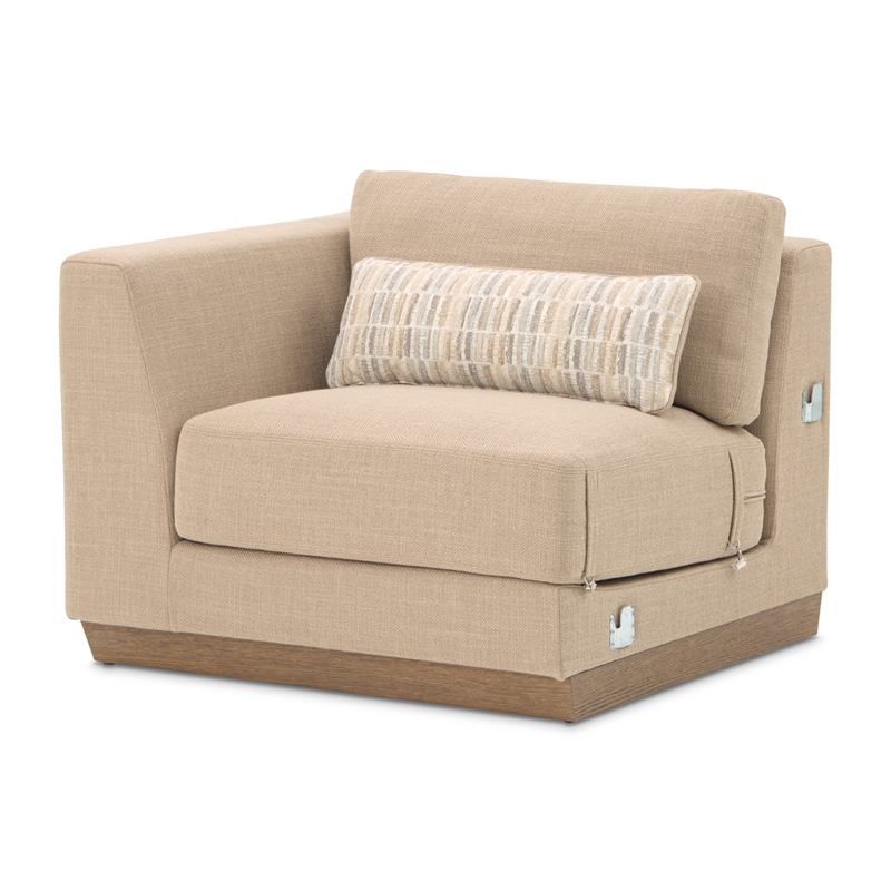Portrait 5-Piece Modular Sectional - Toffee/Sienna Brown