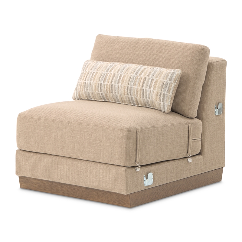 Portrait 5-Piece Modular Sectional - Toffee/Sienna Brown