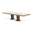 Portrait Wide Rectangular Dining Table - Sienna Brown