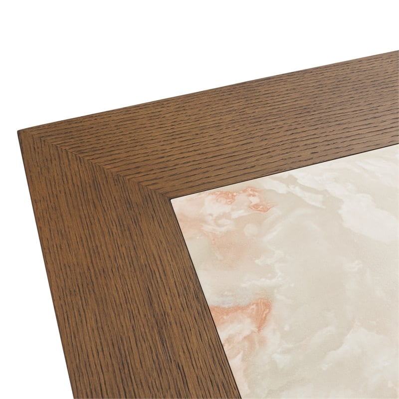 Portrait Wide Rectangular Dining Table - Sienna Brown