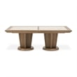 Portrait Wide Rectangular Dining Table - Sienna Brown