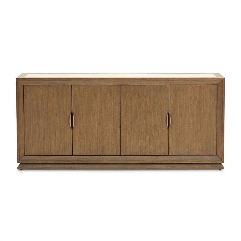 Portrait Sideboard with LED Lights - Sienna Brown