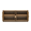 Portrait Sideboard with LED Lights - Sienna Brown