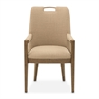 Portrait Dining Arm Chair - Set of 2- Toffee/Sienna Brown